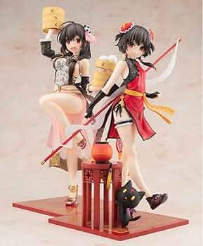 このすば めぐみん ゆんゆん フィギュア チャイナ服 2体セット 1/7スケール チャイナドレス姿のめぐみん＆ゆんゆん！ 「このすば」に登場